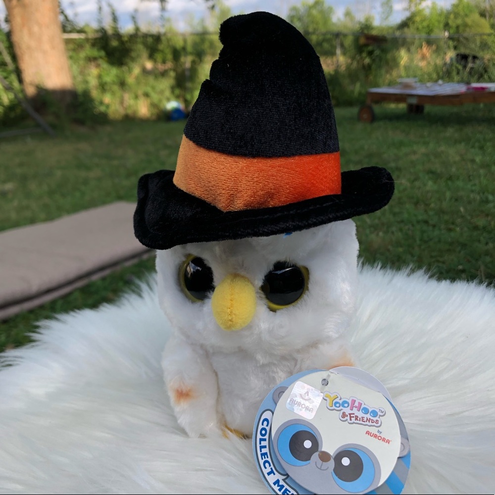 Owl with witches hat